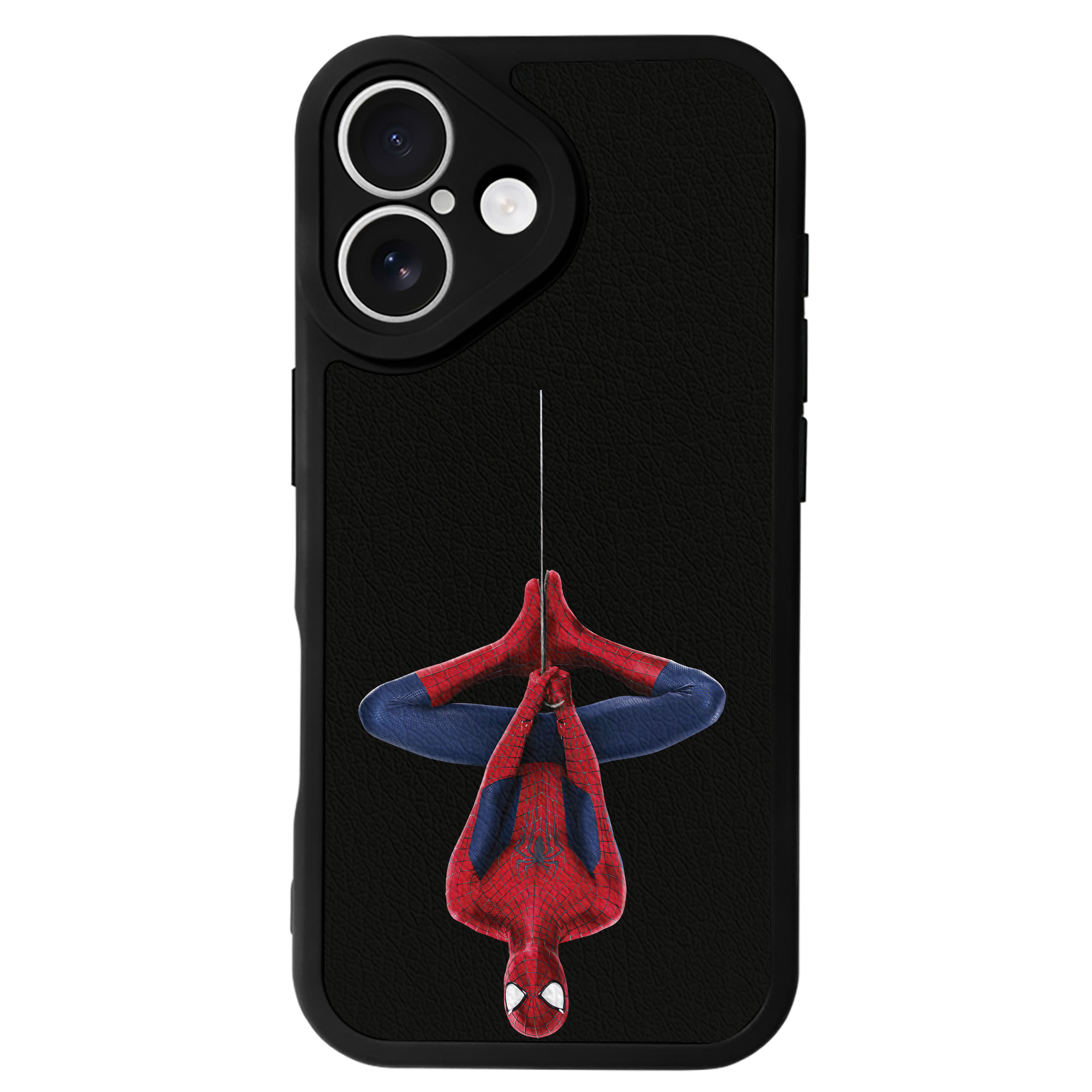 Spider Man スパイダーマン 【iPhone 16シリーズ対応】シリコンスマホケース（レザー調） 材質：シリコン
